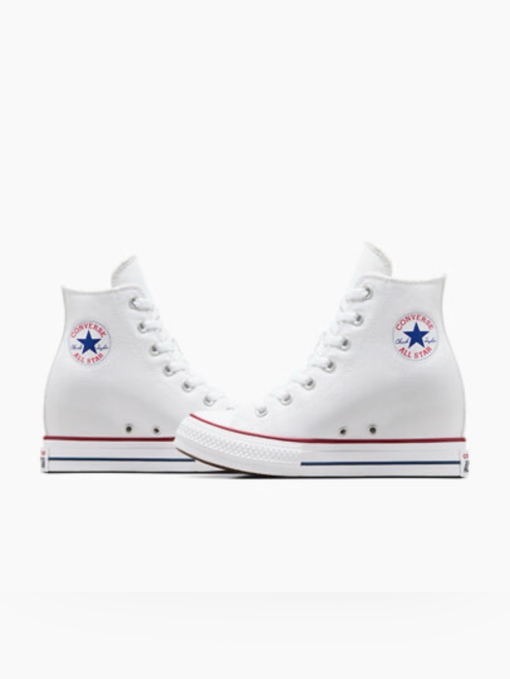 White High-Top hidden wedge Chucks - Picture 11 of 12